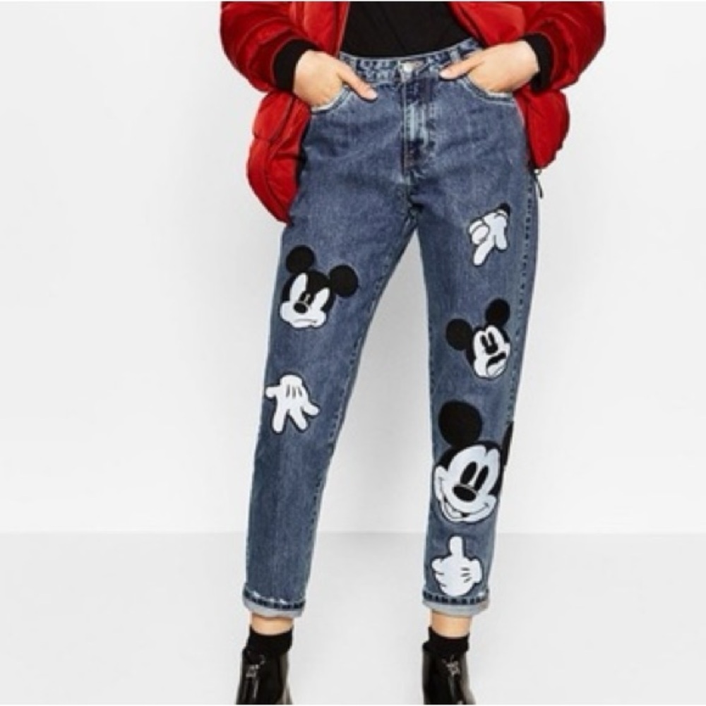 Authentic Zara Disney jeans Ankle length